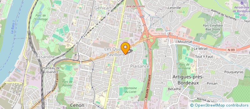 localisation de l'entreprise DUFEGI  CENON