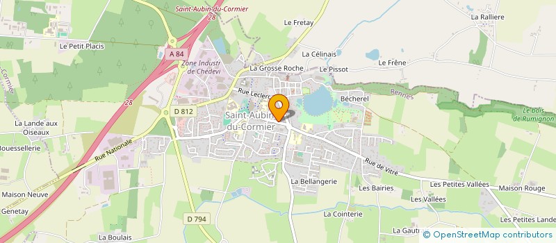 localisation de l'entreprise DUFEIL MAXIME ET LILOU  RIVES-DU-COUESNON