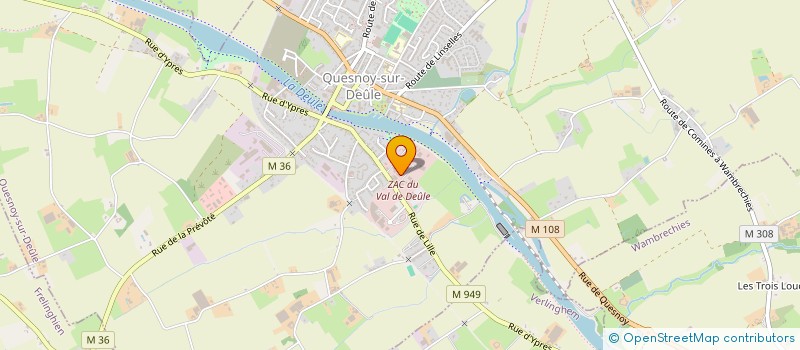 localisation de l'entreprise DUFERMONT à QUESNOY-SUR-DEULE