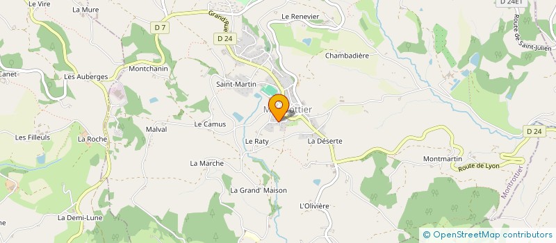 localisation de l'entreprise DUFFET MACONNERIE à MONTROTTIER