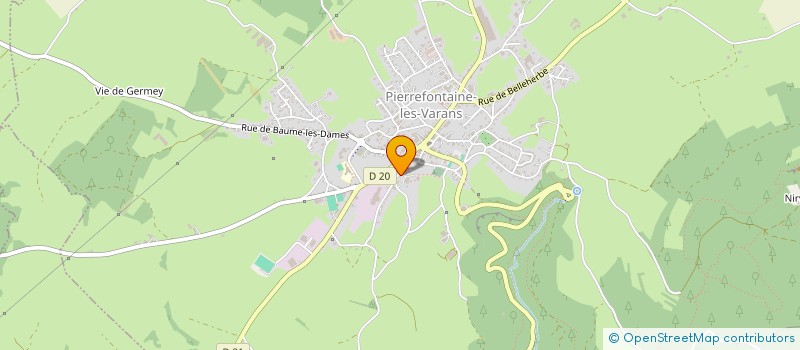 localisation de l'entreprise DUFFET SYLVAIN à PIERREFONTAINE-LES-VARANS