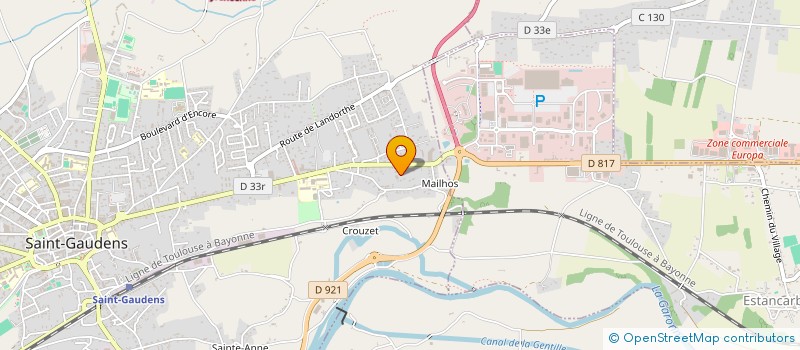 localisation de l'entreprise DUFFORT MF MC  SAINT-GAUDENS