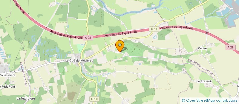 localisation de l'entreprise DUFFOUR-CHANSON  NOGENT SUR LOIR