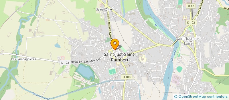 localisation de l'entreprise DUFFY DUCK  SAINT-JUST-SAINT-RAMBERT