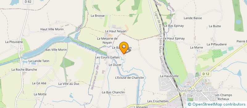 localisation de l'entreprise DUFIL à MONTREUIL-SUR-ILLE