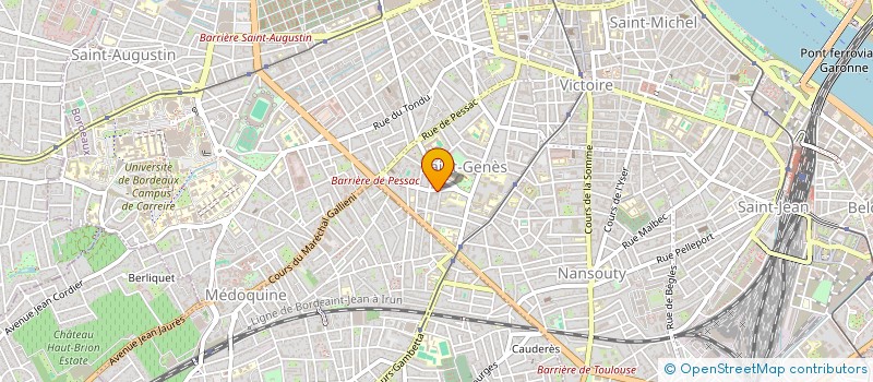 localisation de l'entreprise DUFLADE SEGUR  BORDEAUX