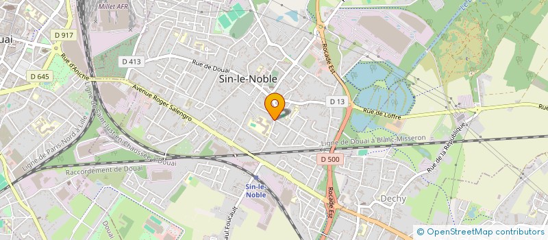 localisation de l'entreprise DUFLOS à SIN-LE-NOBLE