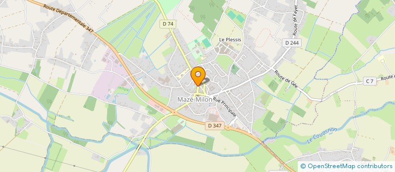 localisation de l'entreprise DUFLOS INIZAN IMMO  MAZE-MILON