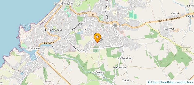 localisation de l'entreprise DUFLOT'S COMPANY  PLENEUF-VAL-ANDRE