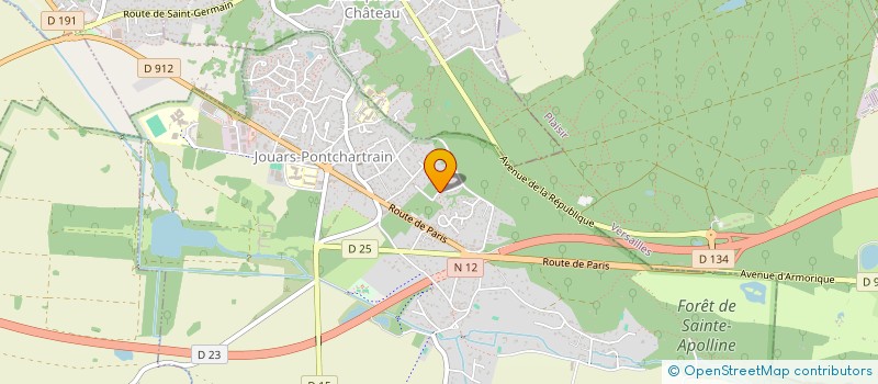 localisation de l'entreprise DUFOND DE BIENVAL  JOUARS-PONTCHARTRAIN