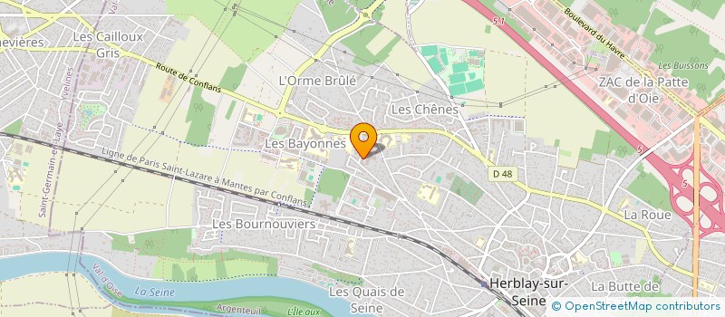 localisation de l'entreprise DUFOND IMMO  HERBLAY-SUR-SEINE