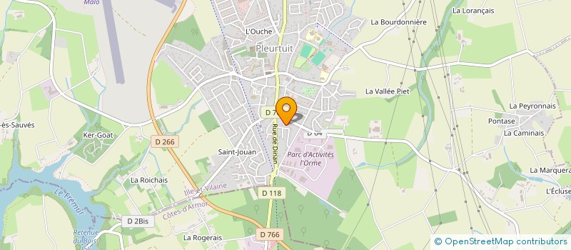 localisation de l'entreprise DUFOSSE  PLEURTUIT