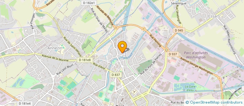 localisation de l'entreprise DUFOUR  BETHUNE