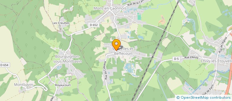 localisation de l'entreprise DUFOUR à VAUCELLES-ET-BEFFECOURT