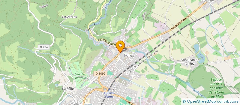 localisation de l'entreprise DUFOUR  TULLINS