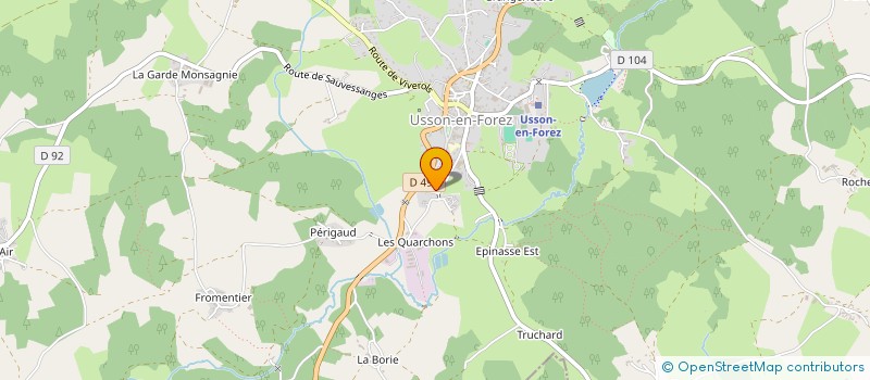localisation de l'entreprise DUFOUR BOIS à USSON-EN-FOREZ