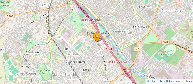 localisation de l'entreprise DUFOUR CONSTRUCTION  VERZENAY