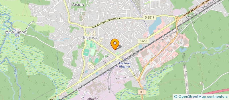 localisation de l'entreprise DUFOUR DEE  BIGANOS