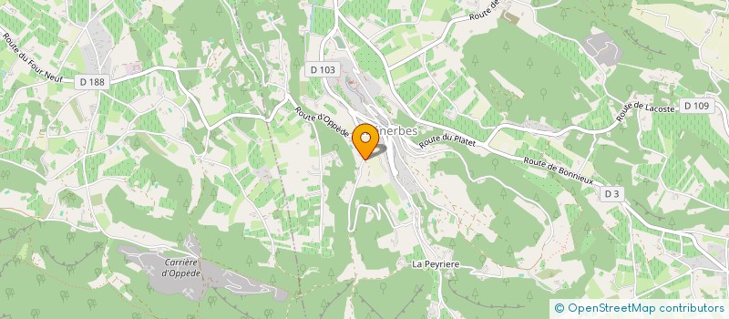 localisation de l'entreprise DUFOUR DIDIER - AD PAYSAGISTE  MENERBES