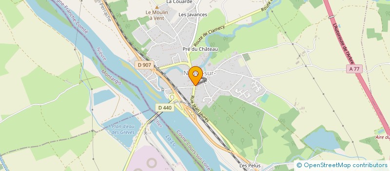 localisation de l'entreprise DUFOUR FRERES à NEUVY-SUR-LOIRE