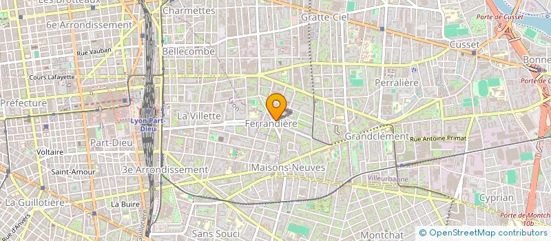 localisation de l'entreprise DUFOUR JEAN SA à VILLEURBANNE