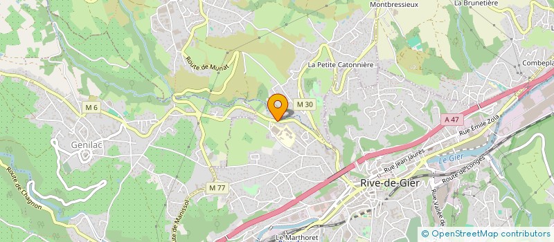 localisation de l'entreprise DUFOUR M M à RIVE-DE-GIER