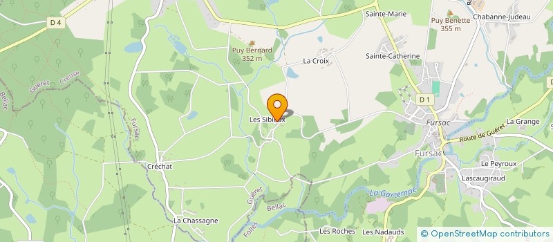localisation de l'entreprise DUFOUR MAXIME  FURSAC