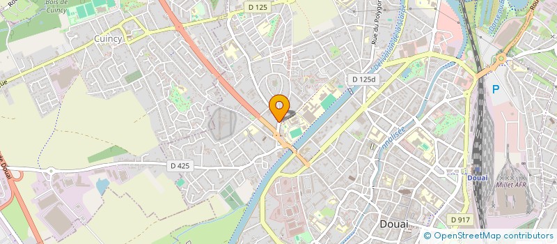 localisation de l'entreprise DUFOUR PAPETERIE à DOUAI