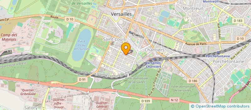 localisation de l'entreprise DUFOUR RP & CONSEIL à VERSAILLES