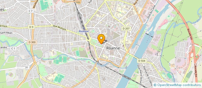 localisation de l'entreprise DUFOUR SERVICES à ROANNE