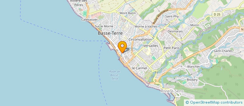 localisation de l'entreprise DUFOURQ MAQUAIRE SALVAT CARAIBES à BASSE-TERRE