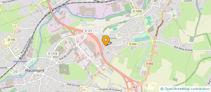 localisation de l'entreprise DUFRASNE à LOUVROIL