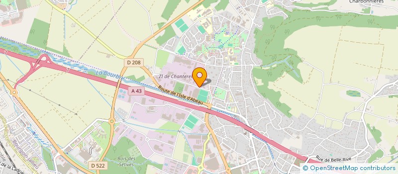 localisation de l'entreprise DUFRI PLAST  BOURGOIN-JALLIEU