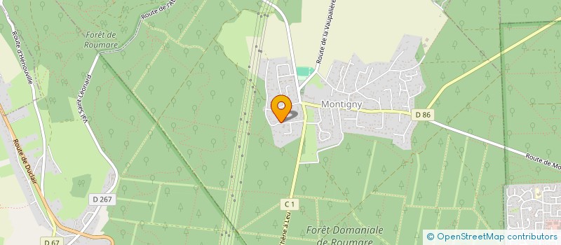 localisation de l'entreprise DUFROY  MONTIGNY