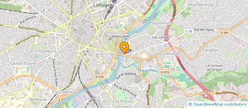 localisation de l'entreprise DUFUTUR à LIMOGES