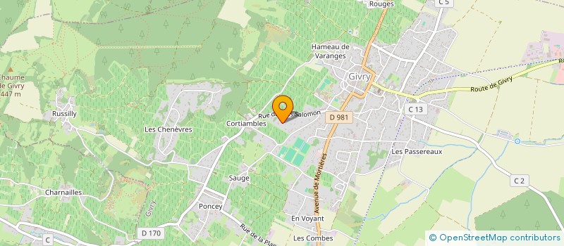 localisation de l'entreprise DUGARDIN ET DUMAS à GIVRY