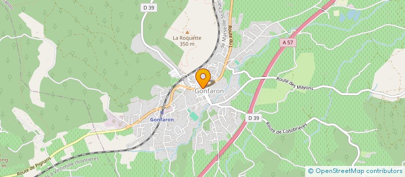 localisation de l'entreprise DUGARO  GONFARON