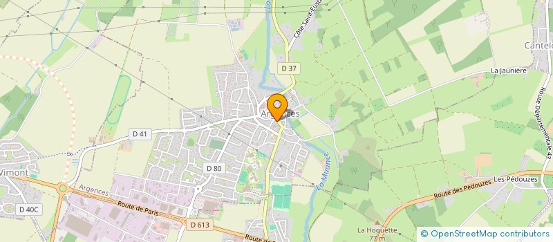 localisation de l'entreprise DUGAST  ARGENCES