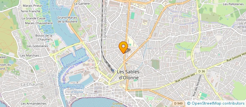 localisation de l'entreprise DUGAST à LES SABLES D'OLONNE