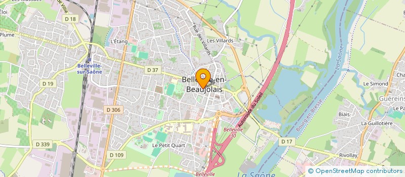 localisation de l'entreprise DUGEAI-PEYRAUD ARCHI ASS SARL ARCHI  BELLEVILLE-EN-BEAUJOLAIS