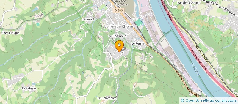 localisation de l'entreprise DUGIROUD  LOIRE-SUR-RHONE