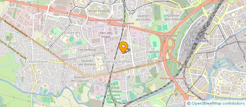 localisation de l'entreprise DUGOIMPEX à STRASBOURG