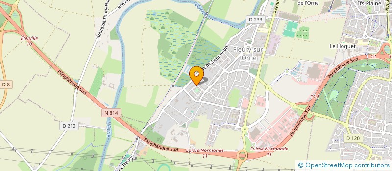 localisation de l'entreprise DUGOUCHET FRUITS & LEGUMES  FLEURY-SUR-ORNE