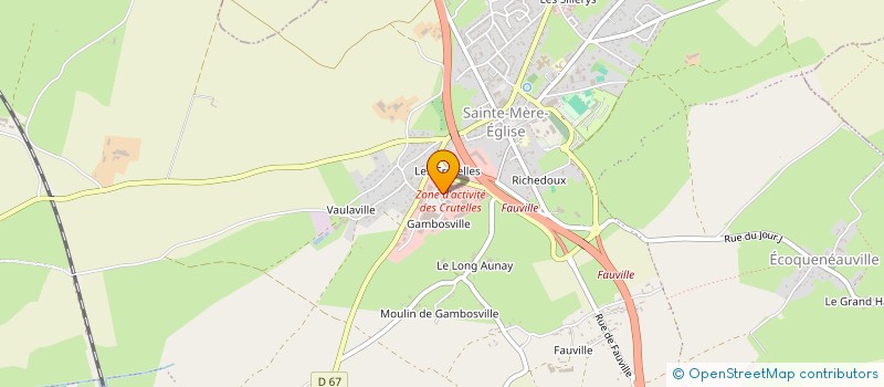 localisation de l'entreprise DUGOUCHET SARL  SAINTE-MERE-EGLISE