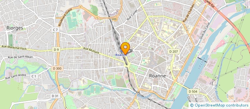 localisation de l'entreprise DUGOURD ET GAME  ROANNE