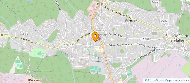 localisation de l'entreprise DUGRAVA IMMOBILIER  SAINT-MEDARD-EN-JALLES