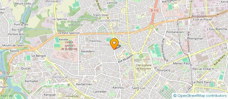 localisation de l'entreprise DUGRIS à BREST