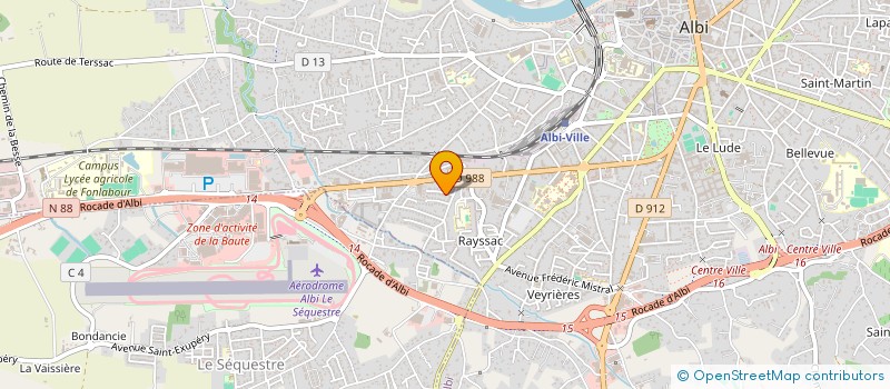 localisation de l'entreprise DUGUAY TROUIN à ALBI