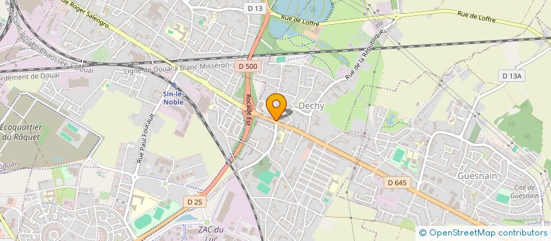 localisation de l'entreprise DUGUE  DECHY