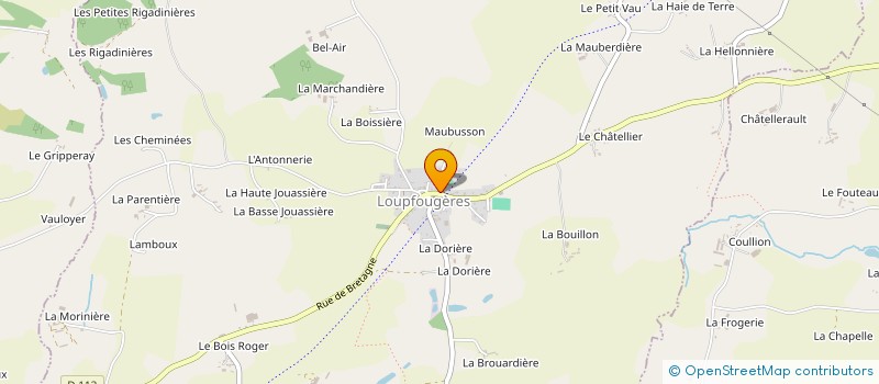 localisation de l'entreprise DUGUE ALAIN à LOUPFOUGERES
